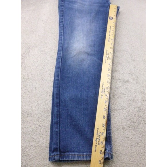 Levis 541 Jeans Mens Size 36x30 Athletic Taper Light Blue Wash Denim Distressed - Picture 8 of 16